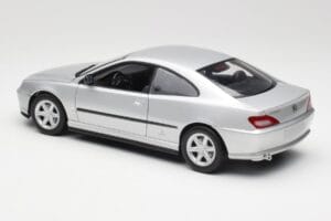 Peugeot 406 Coupe シルバー Gate 1:18 01024 メタル - 画像 7/8