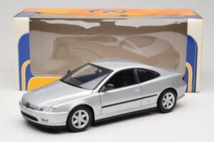 Peugeot 406 Coupe シルバー Gate 1:18 01024 メタル - 画像 8/8