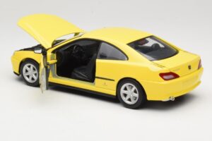 Peugeot 406 Coupe イエロー Gate 1:18 01022 メタル - 画像 5/8