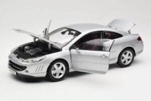 Peugeot 407 Coupe シルバー Norev 1:18 184747 メタル - 画像 2/8