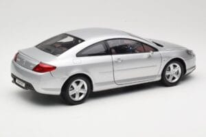 Peugeot 407 Coupe シルバー Norev 1:18 184747 メタル - 画像 3/8