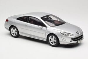 Peugeot 407 Coupe シルバー Norev 1:18 184747 メタル - 画像 6/8