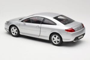Peugeot 407 Coupe シルバー Norev 1:18 184747 メタル - 画像 7/8