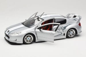 Peugeot 407 Racing シルバー Solido 1:18 90642 メタル - 画像 2/8