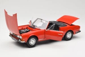 Peugeot 504 カブリオレ レッド Norev 1:18 184754 メタル - 画像 2/8