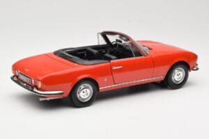 Peugeot 504 カブリオレ レッド Norev 1:18 184754 メタル - 画像 3/8