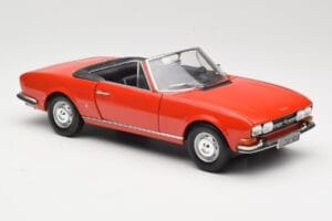 Peugeot 504 カブリオレ レッド Norev 1:18 184754 メタル - 画像 6/8