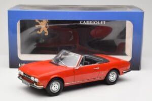 Peugeot 504 カブリオレ レッド Norev 1:18 184754 メタル - 画像 8/8