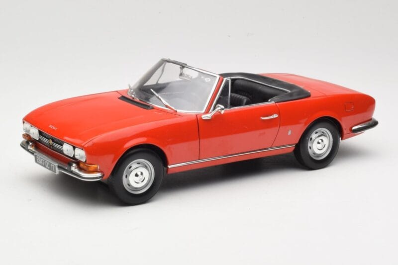 Peugeot 504 カブリオレ レッド Norev 1:18 184754 メタル