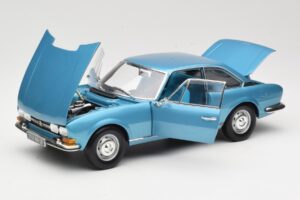 Peugeot 504 Coupe ブルー Norev 1:18 184755 メタル - 画像 2/8