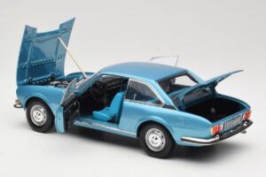 Peugeot 504 Coupe ブルー Norev 1:18 184755 メタル - 画像 5/8