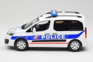 Peugeot Partner Police ブルー Norev 1:18 184891 メタル - 画像 3/6
