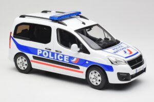 Peugeot Partner Police ブルー Norev 1:18 184891 メタル - 画像 4/6