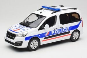 Peugeot Partner Police ブルー Norev 1:18 184891 メタル