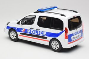 Peugeot Partner Police ブルー Norev 1:18 184891 メタル - 画像 5/6