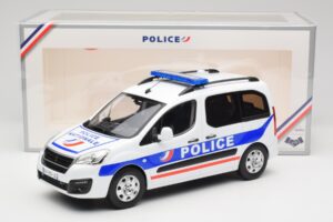Peugeot Partner Police ブルー Norev 1:18 184891 メタル - 画像 6/6