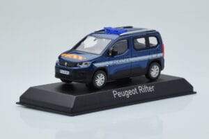 Peugeot Rifter Gendarmerie Otremer ブルー Norev 1:43 479064 メタル - 画像 2/4