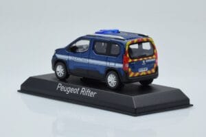 Peugeot Rifter Gendarmerie Otremer ブルー Norev 1:43 479064 メタル - 画像 3/4