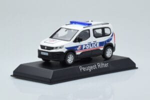 Peugeot Rifter Police Nationale ホワイト Norev 1:43 479065 メタル - 画像 2/4