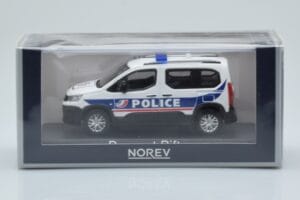 Peugeot Rifter Police Nationale ホワイト Norev 1:43 479065 メタル - 画像 4/4