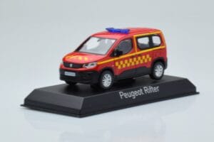Peugeot Rifter Sapeurs Pompiers レッド Norev 1:43 479071 メタル - 画像 2/4