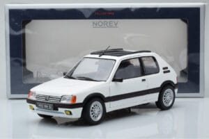 Peugeot 205 GTi 1.6 ホワイト Norev 1:18 184849 メタル - 画像 8/8
