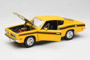 Plymouth Barracuda イエロー Road Legends 1:18 92178 メタル - 画像 2/8