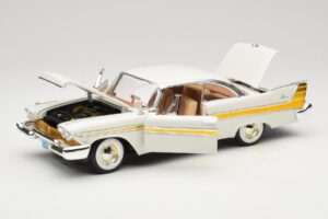 Plymouth Fury ホワイト Anson 1:18 30398 メタル - 画像 2/8
