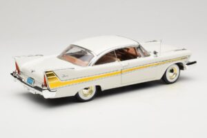 Plymouth Fury ホワイト Anson 1:18 30398 メタル - 画像 3/8