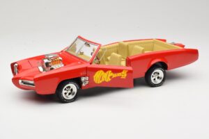 Pontiac GTO Monkeemobile レッド ERTL 1:18 33150 メタル - 画像 2/8