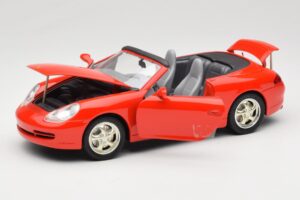 Porsche 911 996 カブリオレ レッド Mira 1:18 06930 メタル - 画像 2/8
