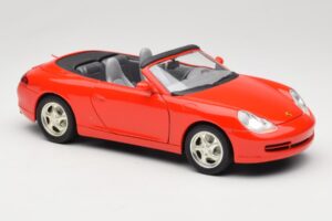 Porsche 911 996 カブリオレ レッド Mira 1:18 06930 メタル - 画像 6/8