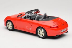 Porsche 911 996 カブリオレ レッド Mira 1:18 06930 メタル - 画像 7/8