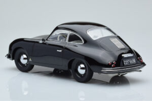 Porsche 356 ブラック Norev 1:18 187451 メタル - 画像 5/6