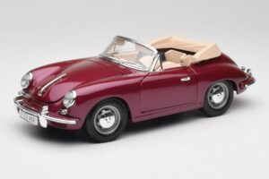 Porsche 356B カブリオレ オーベルジーヌ Bburago 1:18 3021-M4 メタル