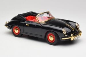 Porsche 356B カブリオレ ブラック Bburago 1:18 3031D メタル - 画像 6/8