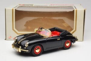 Porsche 356B カブリオレ ブラック Bburago 1:18 3031D メタル - 画像 8/8