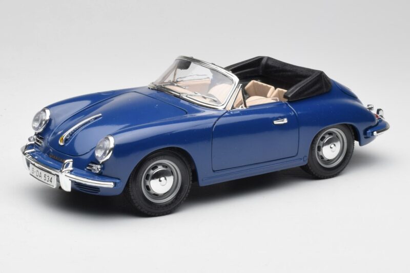 Porsche 356B カブリオレ ブルー Bburago 1:18 3051 メタル