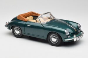 Porsche 356B カブリオレ グリーン Bburago 1:18 3051-M1 メタル - 画像 6/8