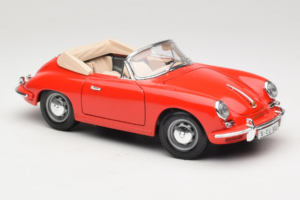 Porsche 356B カブリオレ レッド Tchibo 1:18 45703 メタル - 画像 6/8