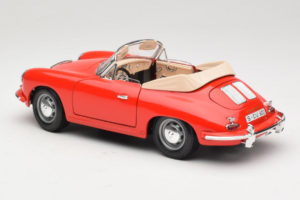 Porsche 356B カブリオレ レッド Tchibo 1:18 45703 メタル - 画像 7/8