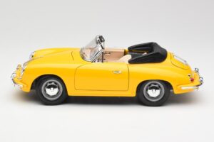 Porsche 356B カブリオレ イエロー Bburago 1:18 3031 メタル - 画像 4/8