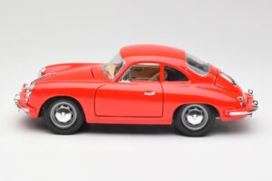 Porsche 356B レッド Bburago 1:18 3021 メタル - 画像 4/8