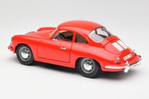 Porsche 356B レッド Bburago 1:18 3021 メタル - 画像 7/8