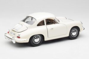 Porsche 356B ホワイト Bburago 1:18 3021-M3 メタル - 画像 3/8