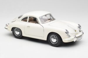 Porsche 356B ホワイト Bburago 1:18 3021-M3 メタル - 画像 6/8