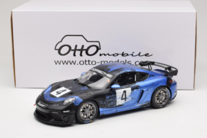 Porsche 718 Cayman GT4 RS Clubsport ブラック ブルー Otto 1:18 OT469 レジン - 画像 6/6