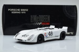 Porsche 908/02 #48 S. McQueen / P. Revson 12 Hours of Sebring 2nd Place Post Race Version 1970 AUTOart 1:18 87072 メタル - 画像 8/8