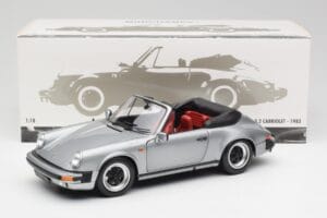 Porsche 911 930 Carrera 3.2 カブリオレ グレー メタリック Minichamps 1:18 100063034 メタル - 画像 8/8