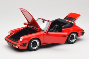 Porsche 911 930 Carrera 3.2 Cabriolet Guards Red Minichamps 1:18 110063030 メタル - 画像 2/8